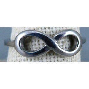 7/805 Stainless Steel Infinity Ring Size 9